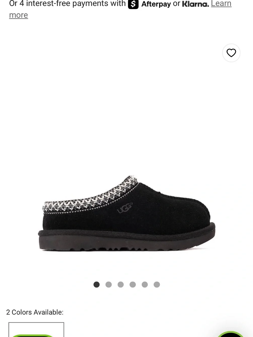 UGG Black Tasman ll Kid